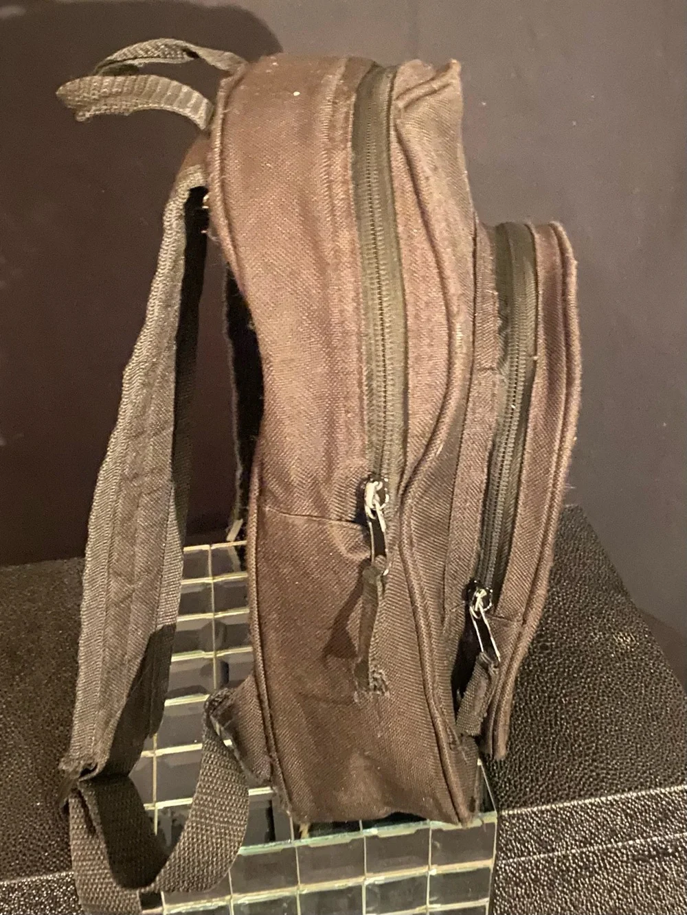 Black Messenger Bag with Team Logo - Men Bags